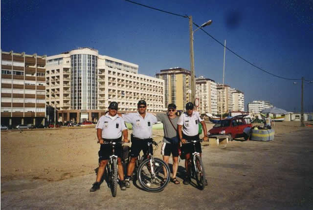 Polizia poroghese in bicicletta